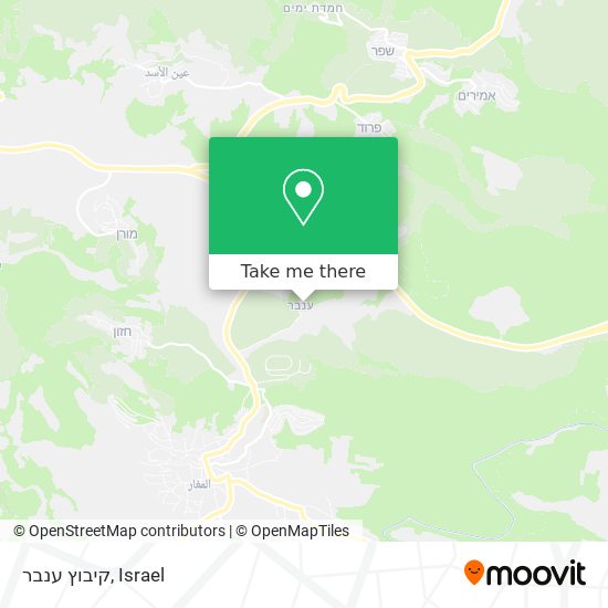 קיבוץ ענבר map