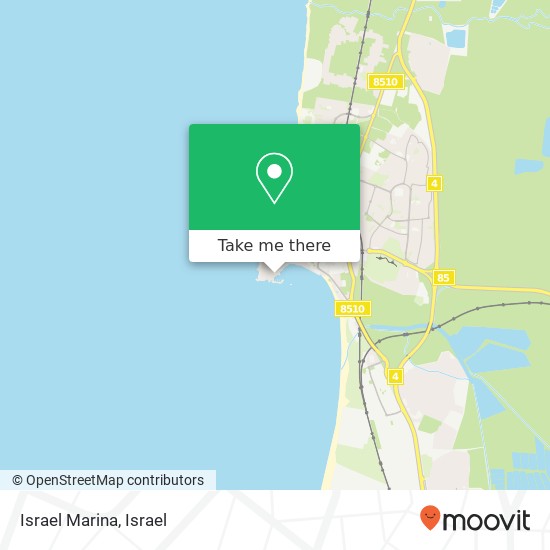 Israel Marina map