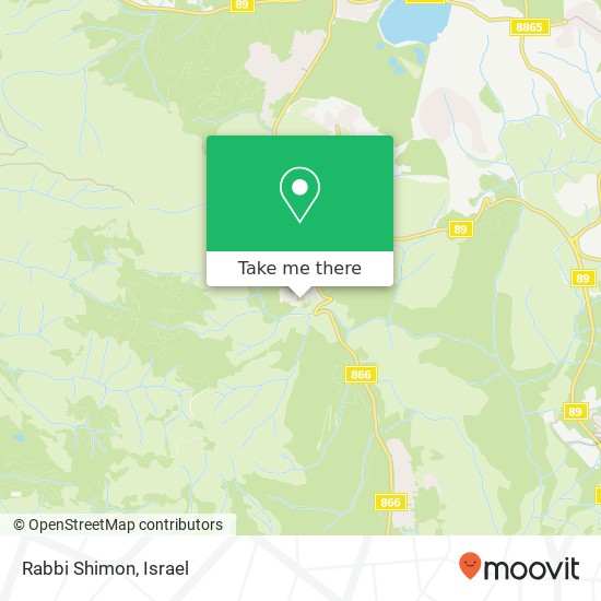 Rabbi Shimon map