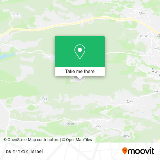 Карта מבצר יחיעם