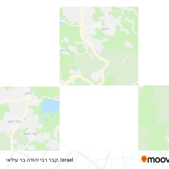 קבר רבי יהודה בר עילאי map