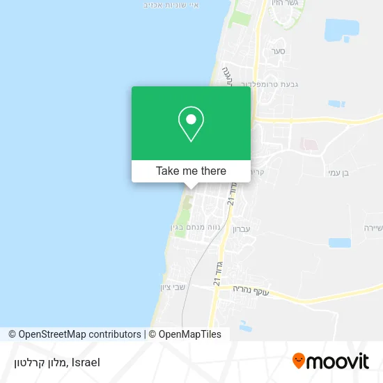 Карта מלון קרלטון