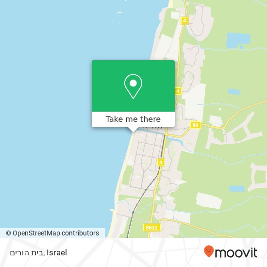 בית הורים map