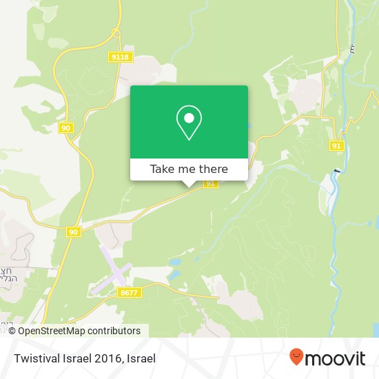 Twistival Israel 2016 map