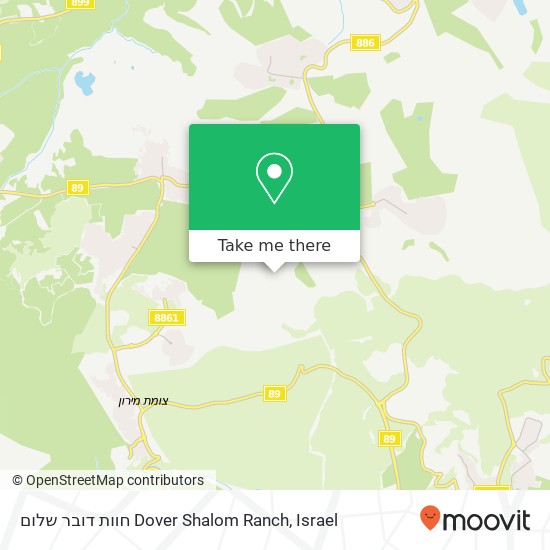 חוות דובר שלום Dover Shalom Ranch map