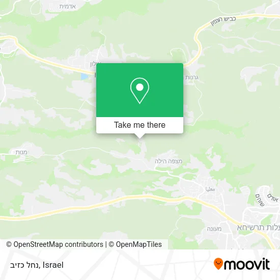 Карта נחל כזיב