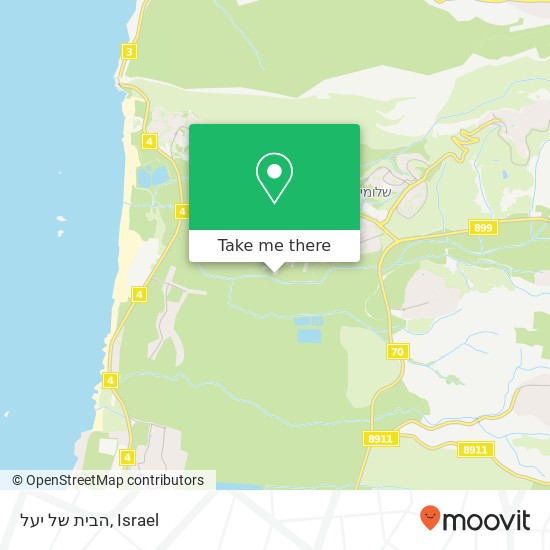 הבית של יעל map