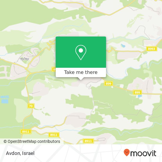 Avdon map