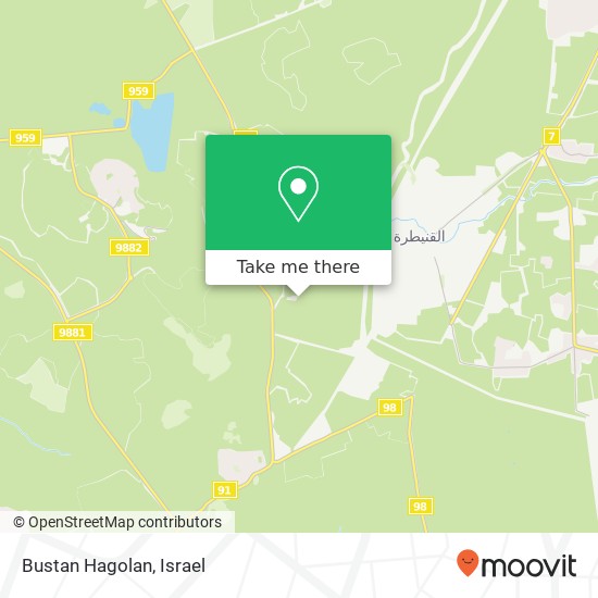 Bustan Hagolan map