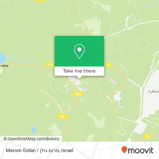 Merom Golan / מרום גולן map