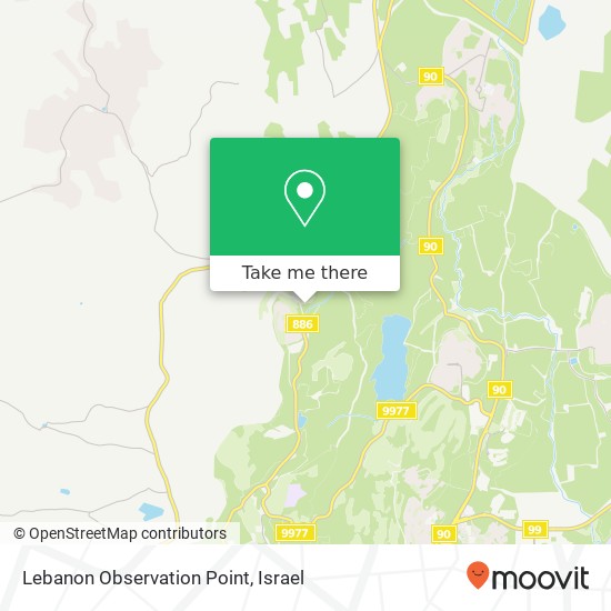 Lebanon Observation Point map