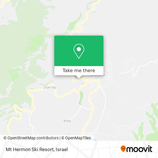 Mt Hermon Ski Resort map