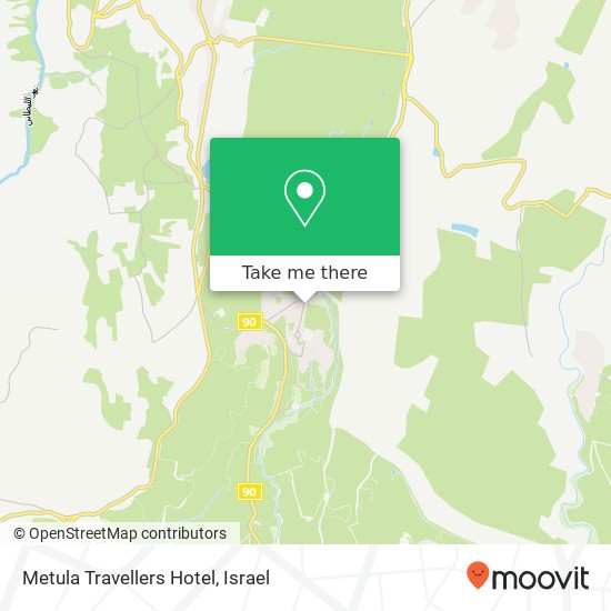 Metula Travellers Hotel map