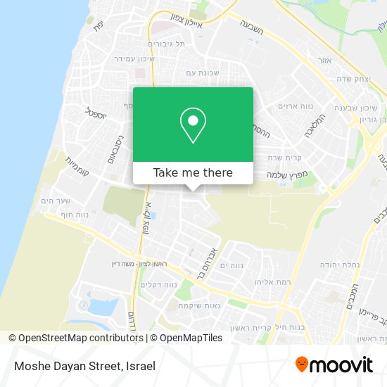 Moshe Dayan Street map