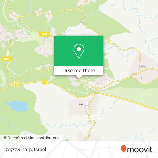 גן בני אלקנה map