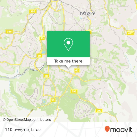 התעשייה 110 map