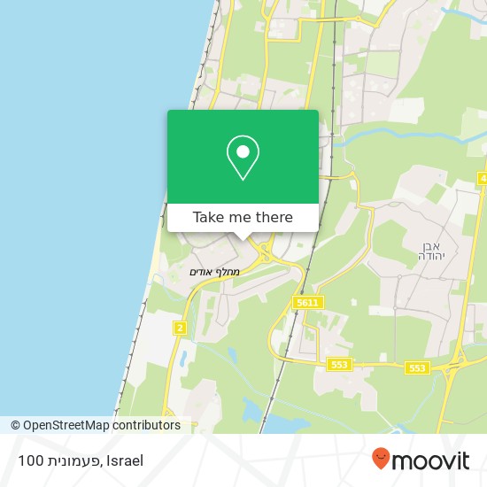 פעמונית 100 map