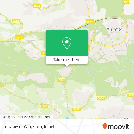 גינה קהילתית שורשים map