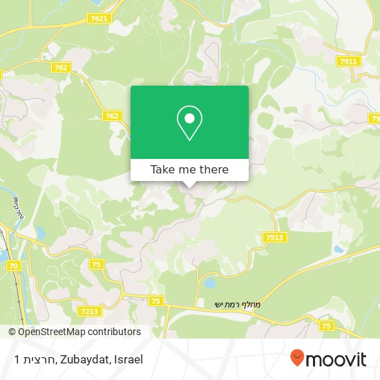 חרצית 1, Zubaydat map