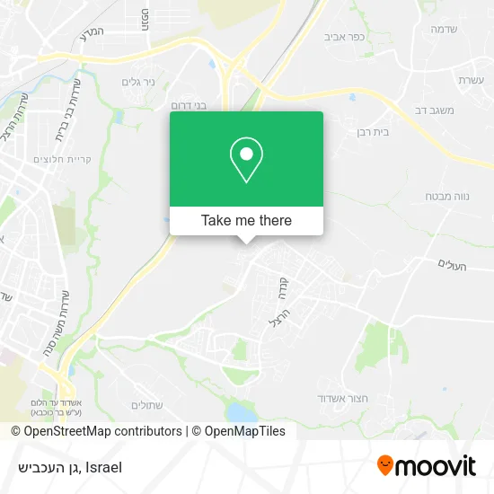 Карта גן העכביש