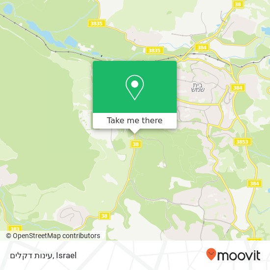 עינות דקלים map