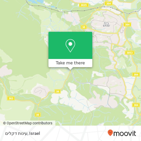 עינות דקלים map