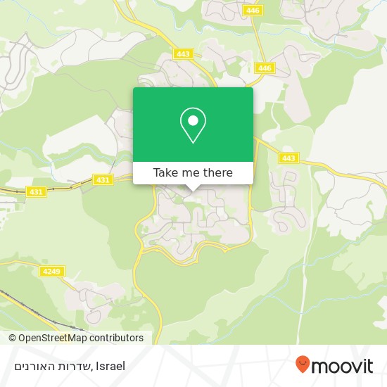 שדרות האורנים map