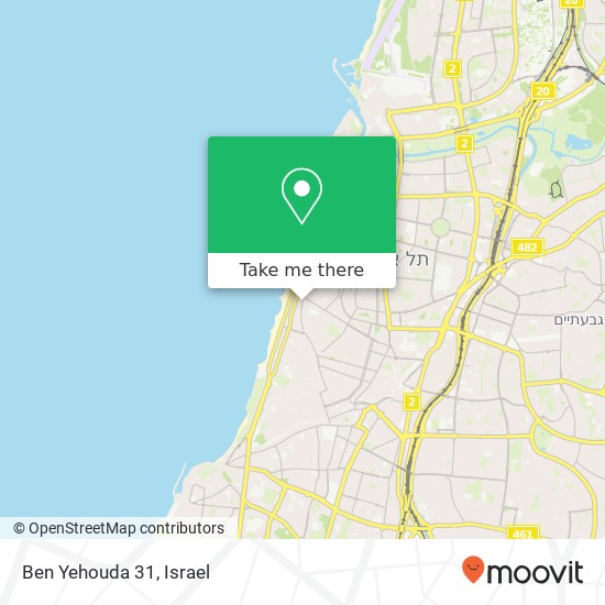 Ben Yehouda 31 map