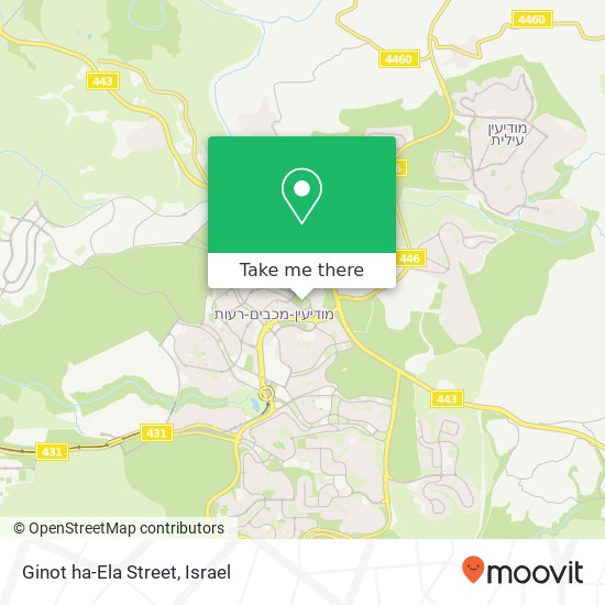 Ginot ha-Ela Street map