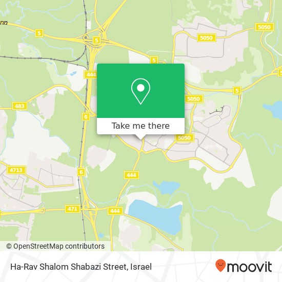 Ha-Rav Shalom Shabazi Street map