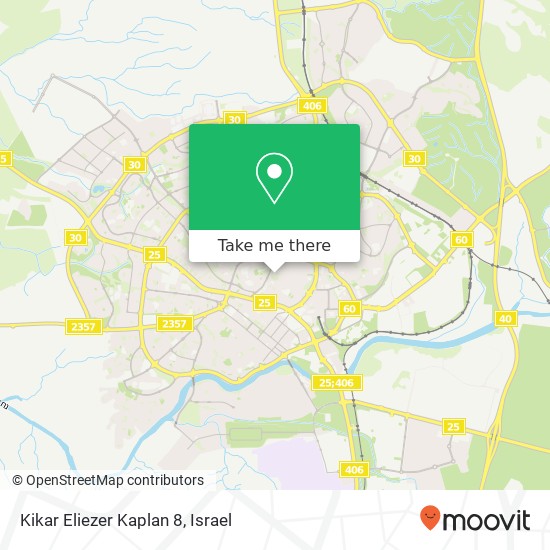 Kikar Eliezer Kaplan 8 map