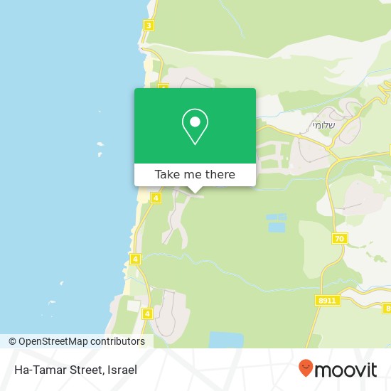Ha-Tamar Street map