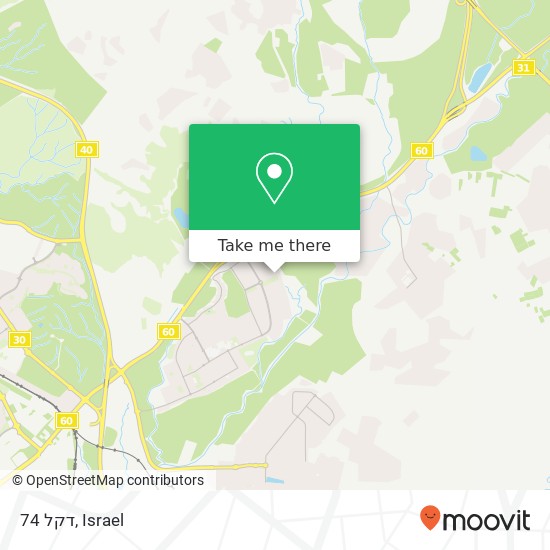 דקל 74 map