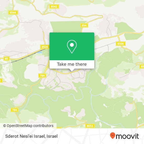 Sderot Nesi'ei Israel map