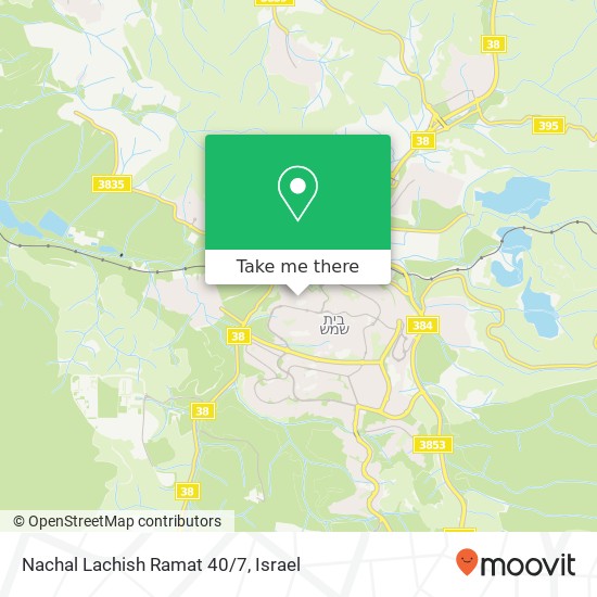 Карта Nachal Lachish Ramat 40/7