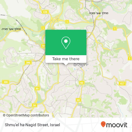 Shmu'el ha-Nagid Street map