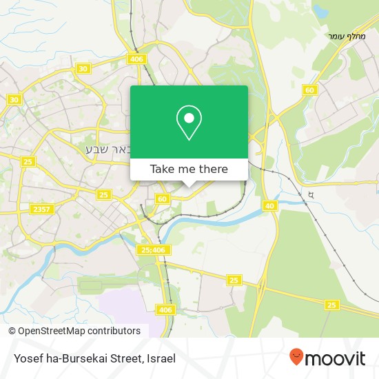 Yosef ha-Bursekai Street map