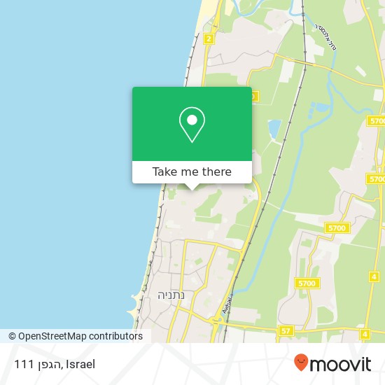 הגפן 111 map