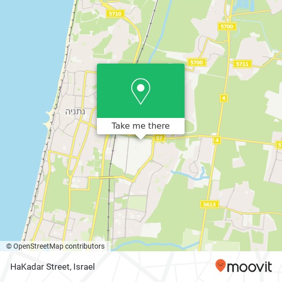HaKadar Street map
