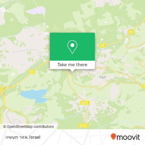 אזור תעשיה map