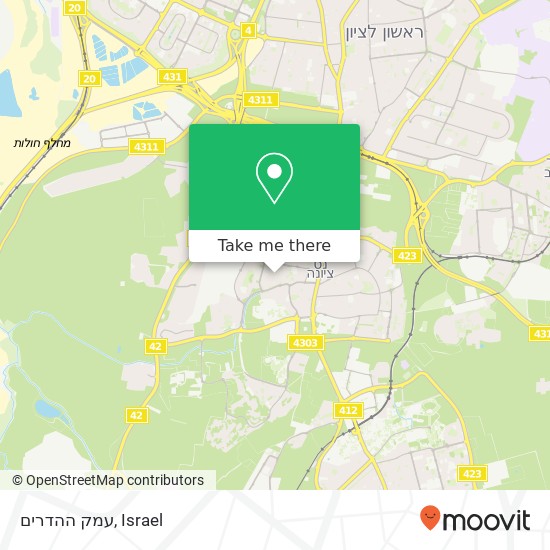 עמק ההדרים map