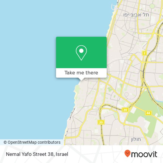 Карта Nemal Yafo Street 38
