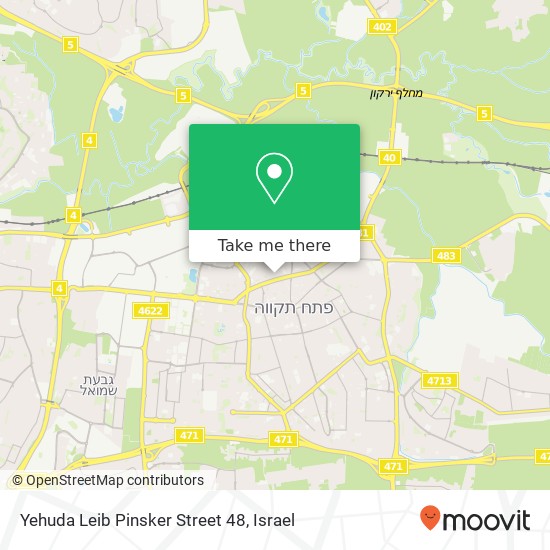 Yehuda Leib Pinsker Street 48 map