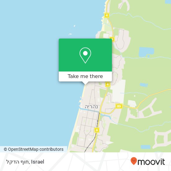 חוף הדקל map