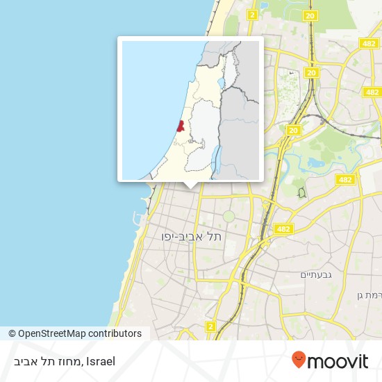מחוז תל אביב map