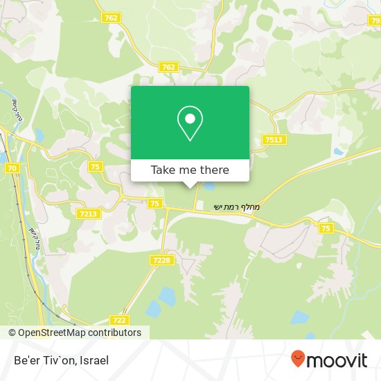 Be'er Tiv`on map