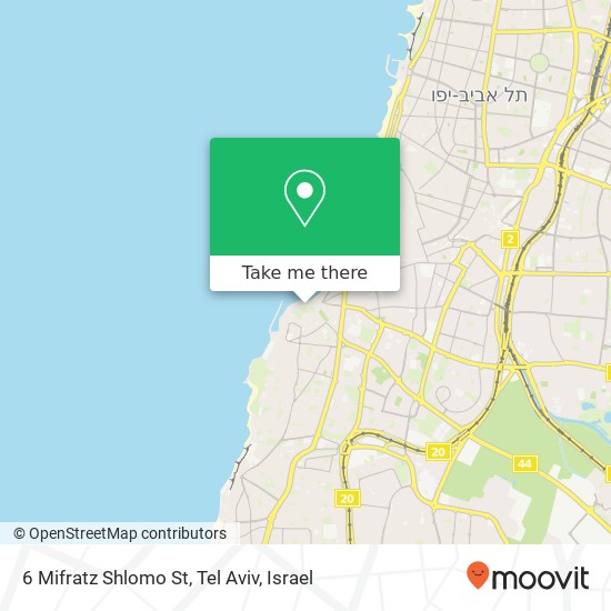 6 Mifratz Shlomo St, Tel Aviv map