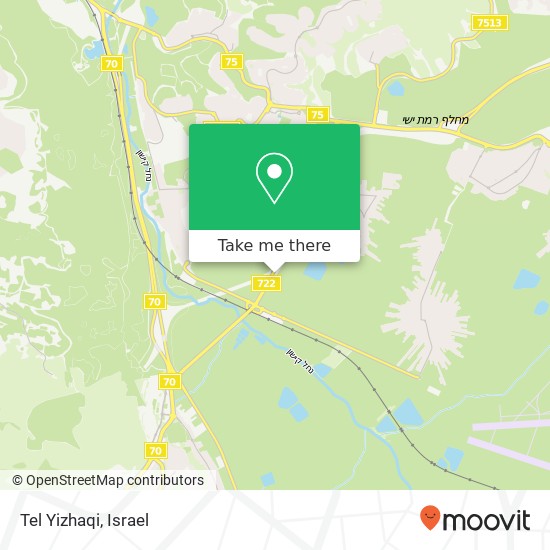 Карта Tel Yizhaqi