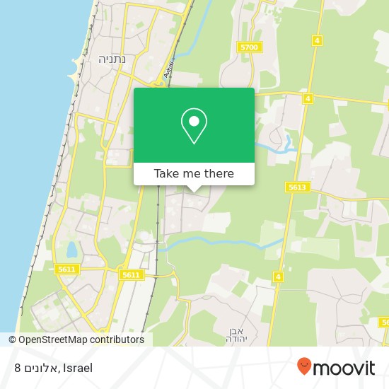 אלונים 8 map