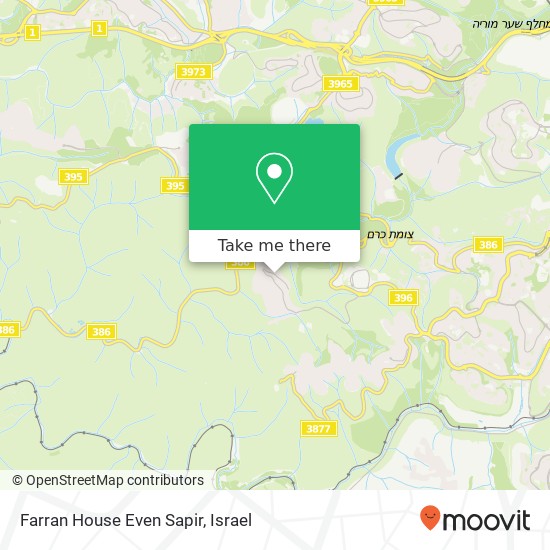 Farran House Even Sapir map